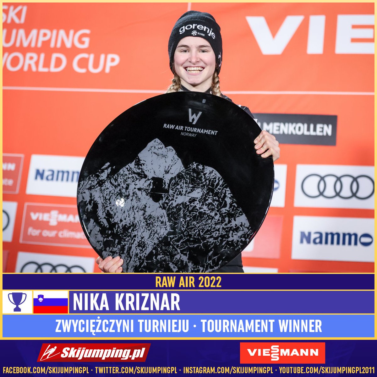 Skijumpingpl's tweet image. TOP3 - #RawAir Tournament 2022 Ladies:

1. 🇸🇮 Nika #Kriznar
2. 🇯🇵 Sara #Takanashi 
3. 🇸🇮 Ursa #Bogataj

 Congratulations! #skijumpingfamily