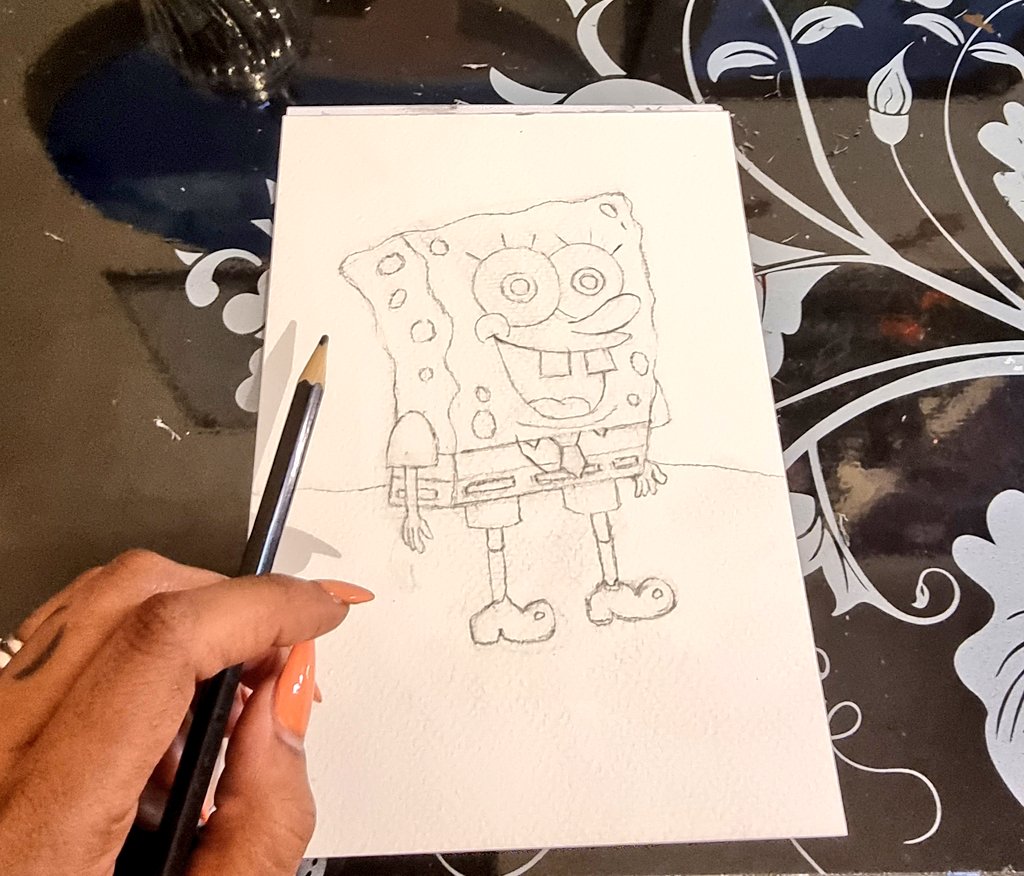 the process of #SpongeBobSquarePants 🎨🧽💙

🖌 #CRAFTSHIT

#sketch #ink #watercolor #paint #artistontwitter
