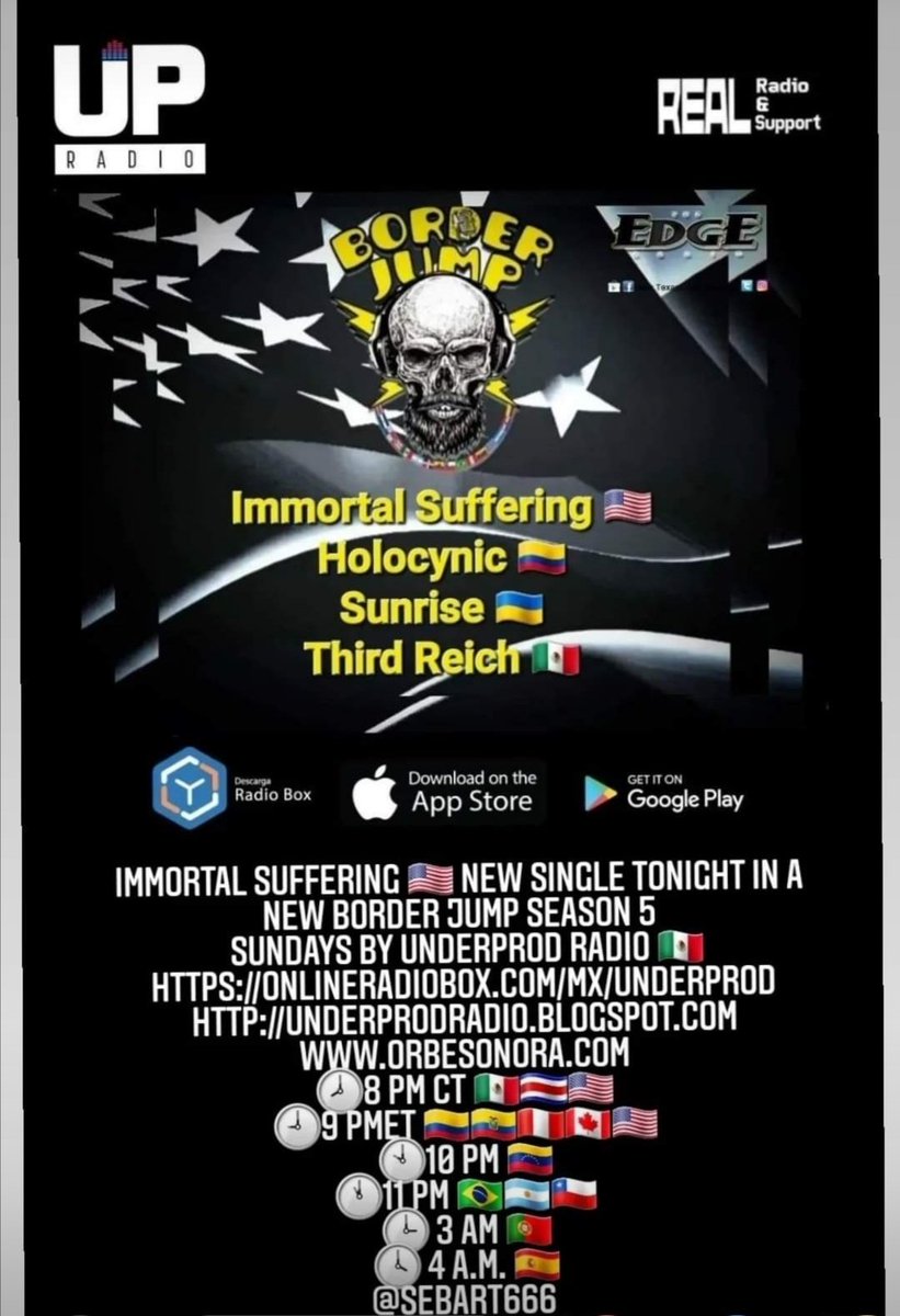 Esta noche estaremos sonando en Border Jump! 😈🔥
Sintoniza y escucha 🤘🏻 <a href="/Sebart666/">Sebastián Guerrero</a>
Tonight we'll be playing at Border Jump!
#holocynic2022 #borderjump #realradio #realsupport #metal #metalcolombiano #deathmetal #metal #femalemetal #album #theblackdescent #daniellemetalbogota