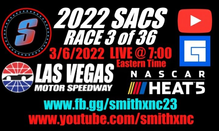 SolidRacing's tweet photo. The racing action will just be heating up at the conclusion of today's @NASCAR Cup Race at VEGAS, as 33 incredible SACS league racer's will hit the track for another incredible race!

Watch LIVE exclusively on:

https://t.co/D3mEcXdN1P
or
https://t.co/lKssYXlfSb

with @SMITHxNC https://t.co/xB4mOSRv9b