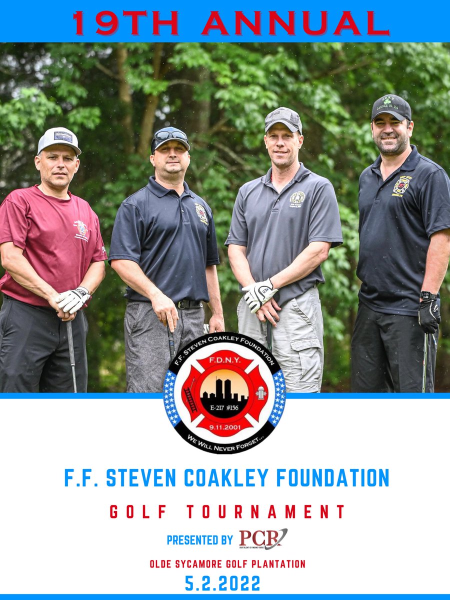 ffstevencoakley's tweet photo. The 19th Annual F.F. Steven Coakley Foundation Golf Tournament registration is filling up fast! 

🗓 Monday, May 2nd, 2022 
📍 Olde Sycamore Golf Plantation

Visit https://t.co/fg2wdUXM48 to reserve your spot in the tournament today! 

#WeWillNeverForget https://t.co/XO8z2qjASy
