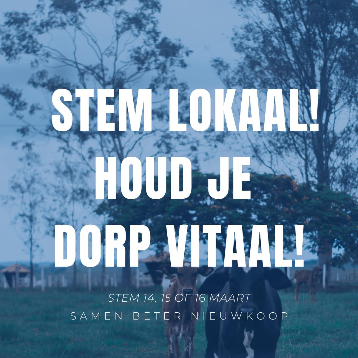 ・STEM LOKAAL! HOUD JE DORP VITAAL ・

Weet jij al op wie je gaat stemmen? Onze standpunten kan je vinden via samenbeternieuwkoop.nl/Verkiezingen/ Stem 14, 15 of 16 maart - Lijst 1: Samen Beter Nieuwkoop! 💪🏼 *Vergelijk de standpunten via de stemhulp die te vinden is op mijnstem.nl/nieuwkoop#!/