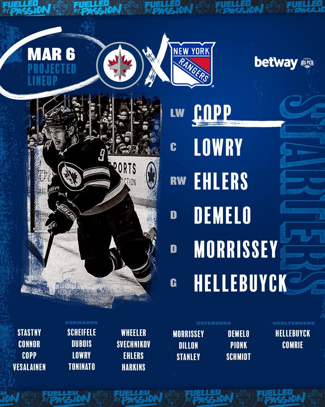 Winnipeg Jets on Twitter "Here are your betwaycanada lines and