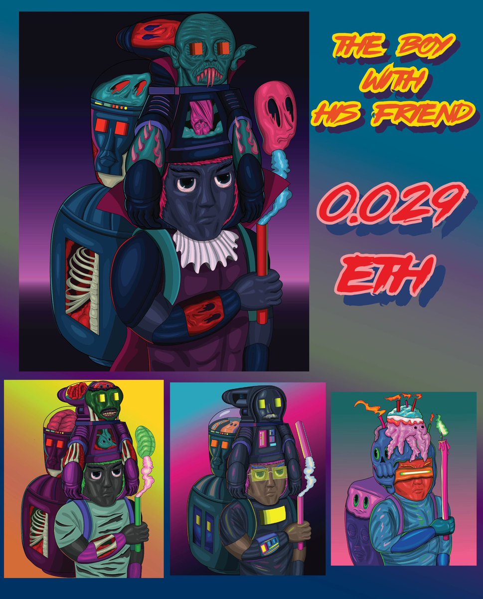 ddstudio1991's tweet image. My collection The boy with his friend
link my collection

opensea.io/collection/the…

This collection tells the story of a boy and his friends in an imaginary 
world
generate20/999

Price 0.029 ETH
#NFTCommmunity #NFTdrop #NFTTHAILAND #NFTdrop #NFTthai #NFTartists #NFTs #NFTProject