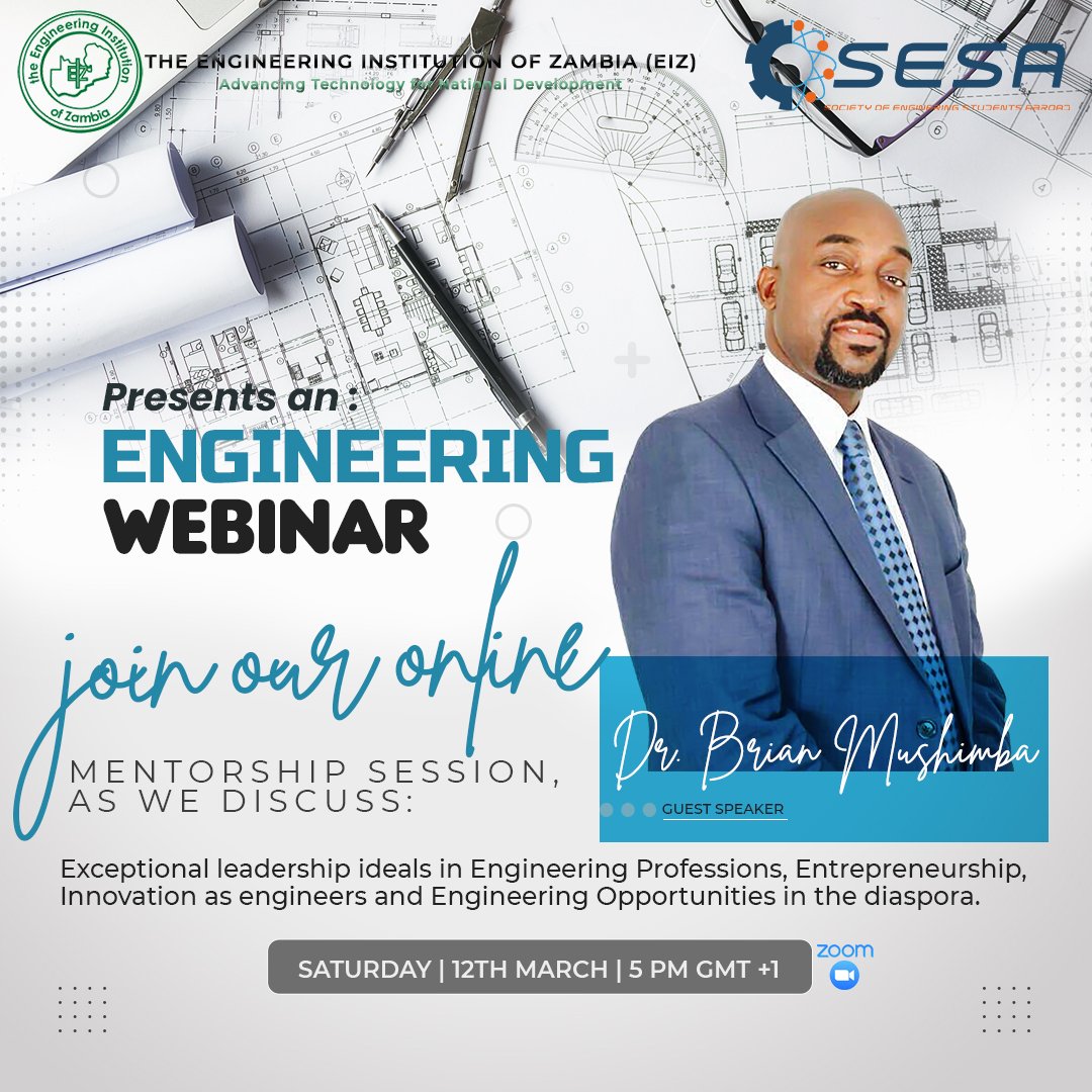 HonMushimba's tweet photo. Mentoring is highly impactful in a career. I have greatly benefited from it. I'm glad I'm able to offer it. I will keep making myself available to the young Zambian engineeers & technologists & offer some inspiration.
#EIZ
#Mentorship
#EngineeringOurFuture https://t.co/gogHIU7uPF