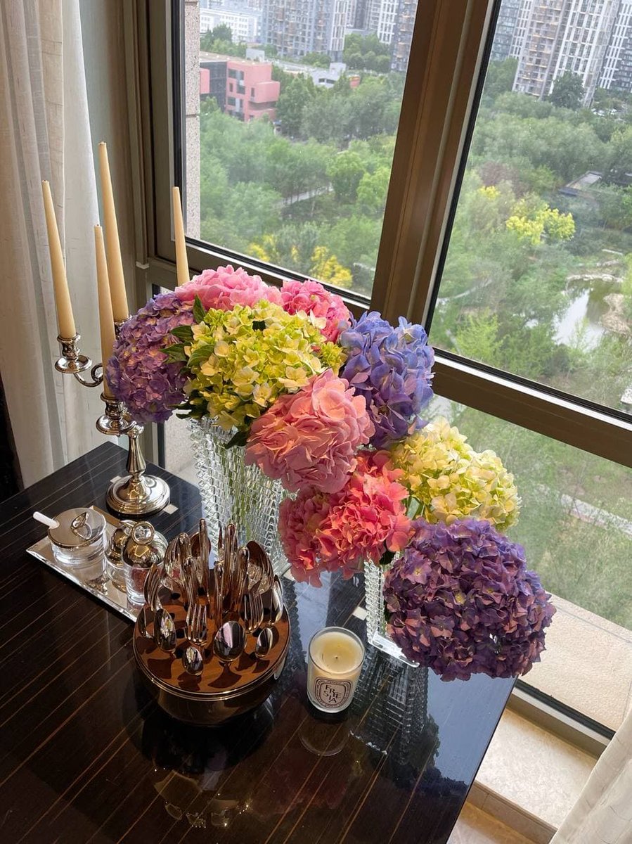 Augustllo's tweet image. A few flowers in the room will always relax you