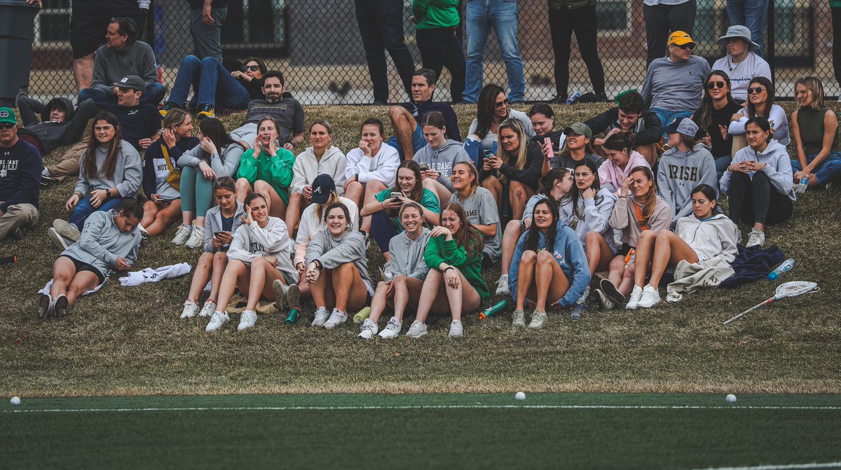 NotreDameGLD's tweet photo. Cheering on family π€ Big Sunday W βοΈ
@NDWomensLax was out in full force supporting @NDlacrosse this weekend and followed it up with a big ACC win today!
#GoIrish x #IrishOn3 https://t.co/evQegrLDXB
