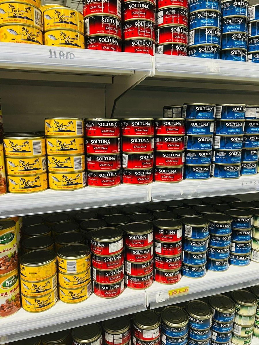 Happy to learn that Soltuna has passed lab tests &amp; made the shelves in Abu Dubai’s Talent Seafood Trading😍 Thank you to all who pioneered this, esp. our pavilion team in the Dubai 2020 Expo. Can’t wait for more of the 🌎 to know how amazing our 🇸🇧 tuna is!! 📷 Kelepi Abariga FB
