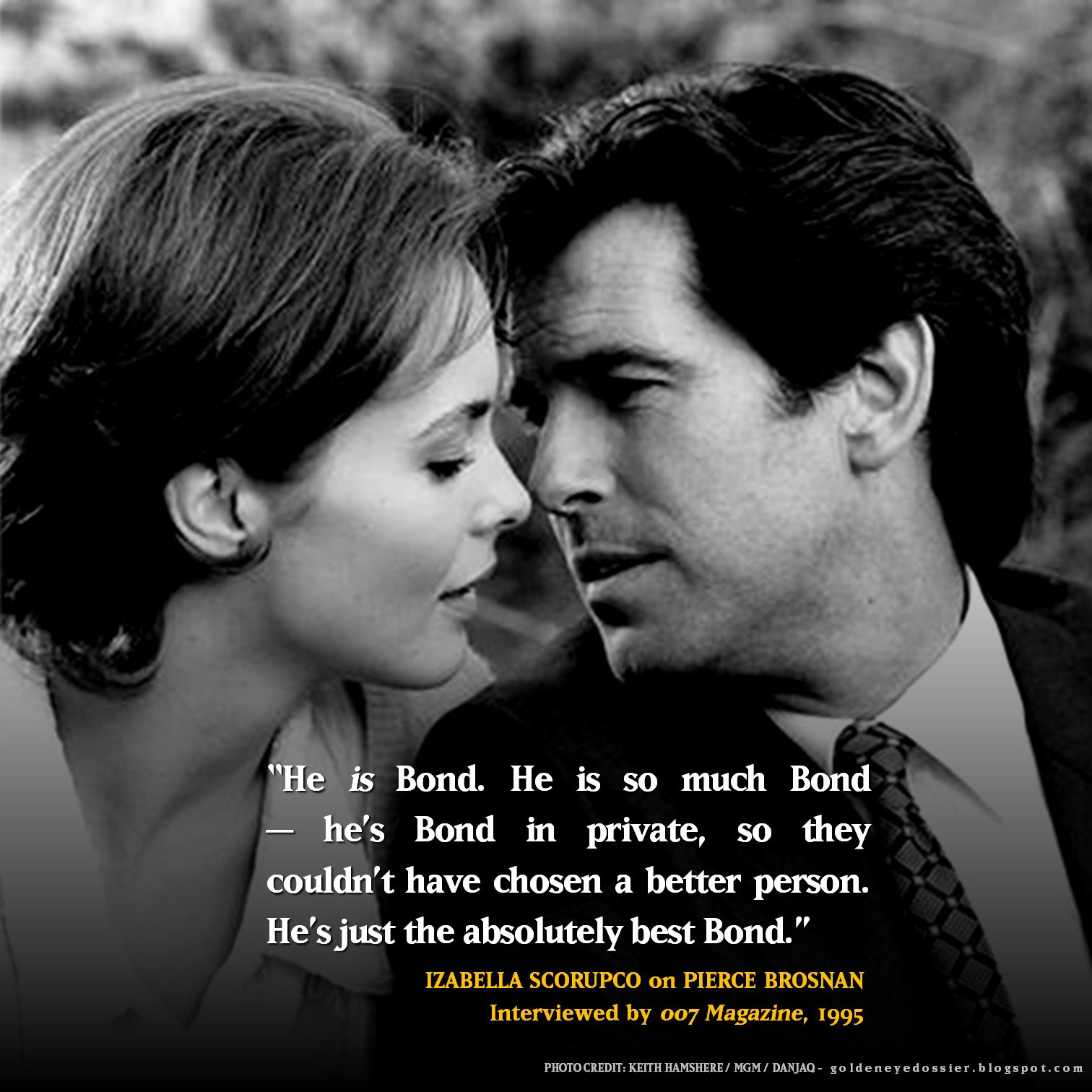 The GoldenEye Dossier on Twitter "In one of her first interviews given