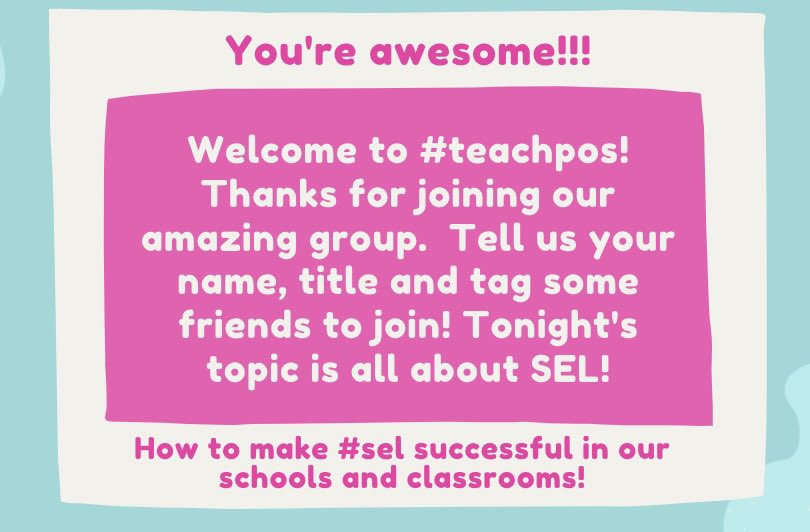 Welcome to #teachpos - so glad you made it for #sel week. Tell us your name - title and tag some friends to join. <a href="/MMemgill/">Michelle Gill</a> <a href="/bbray27/">Barbara Bray✨Story Weaver✨ Your Story Matters!</a> <a href="/henneld_edu/">David Hennel</a> <a href="/Tara_Desiderio/">Tara</a> <a href="/Scandela9/">Sara Candela | scandela9.bsky.social</a> @JillDuBois22 <a href="/kyriakixt/">Kiki Xiraki</a> @BarbaraGruener <a href="/raspberryberet3/">Dr. Shelly Vohra (Ph.D.) 🇨🇦🏒</a> <a href="/mcdonald_kecia/">Kecia McDonald 🌺 she/her</a> <a href="/Toups_J/">Jerry Toups</a> <a href="/ChristineBemis2/">Christine Bemis</a>
