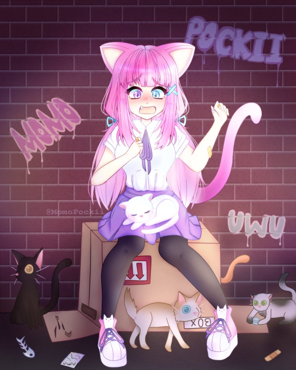 MomoPockii's tweet photo. Just a cat mum. 🐈💞

#nekogirl #catgirl #kawaii https://t.co/wEzwcnNfh7