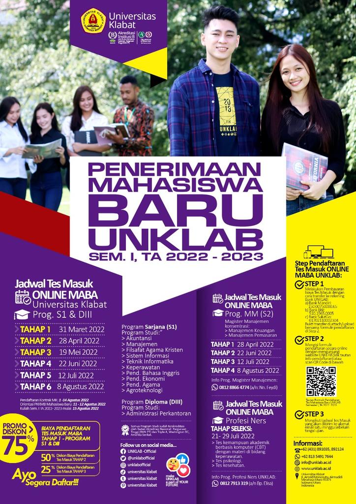 UNIVERSITAS KLABAT tweet media