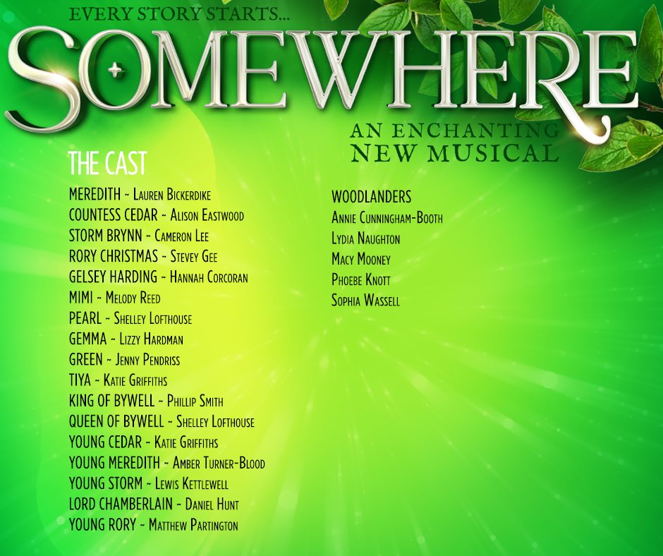 Delighted to announce the cast for the musical I’ve written <a href="/thedunwells/">The Dunwells</a> @WillCABurns <a href="/ByThePlayTP/">By The Play</a> <a href="/Somewheremirror/">Somewhere: An Enchanting New Musical</a> <a href="/guiseleytheatre/">Guiseley Theatre</a>
