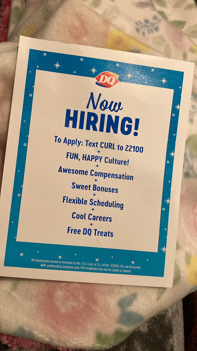 DQ put this in my bag tonight. Huh, are you having regrets from not calling me back for an interview back in 2011? WHO IS LAUGHING NOW