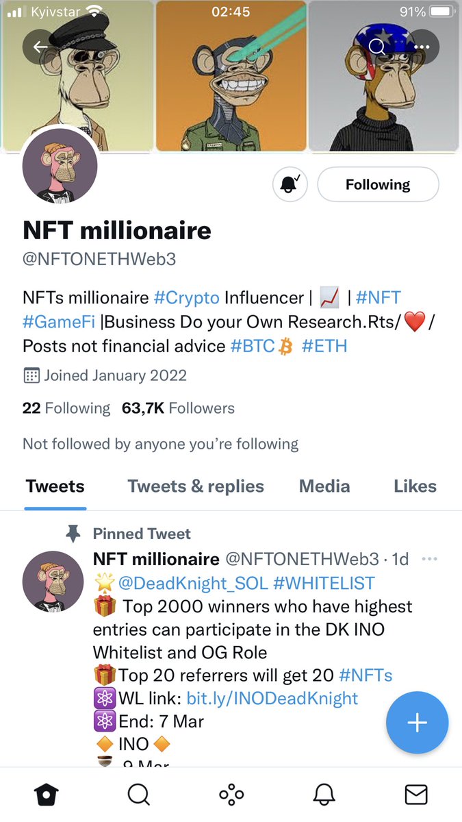Paul69K's tweet photo. @NFTONETHWeb3 Done! https://t.co/Iysg3PnFRd