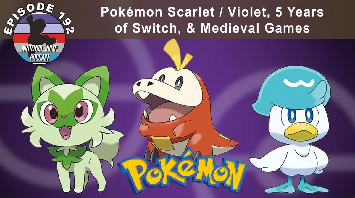 NintendoJump's tweet image. Episode 192 is up! This week we talk about Pokémon Scarlet / Violet, 5 Years of Switch (including our top 5 games), and Medieval-themed games! Check it at the link below or your favorite #podcast app!

bit.ly/35TYxa0

#Nintendo #NintendoSwitch #PokemonScarletAndViolet