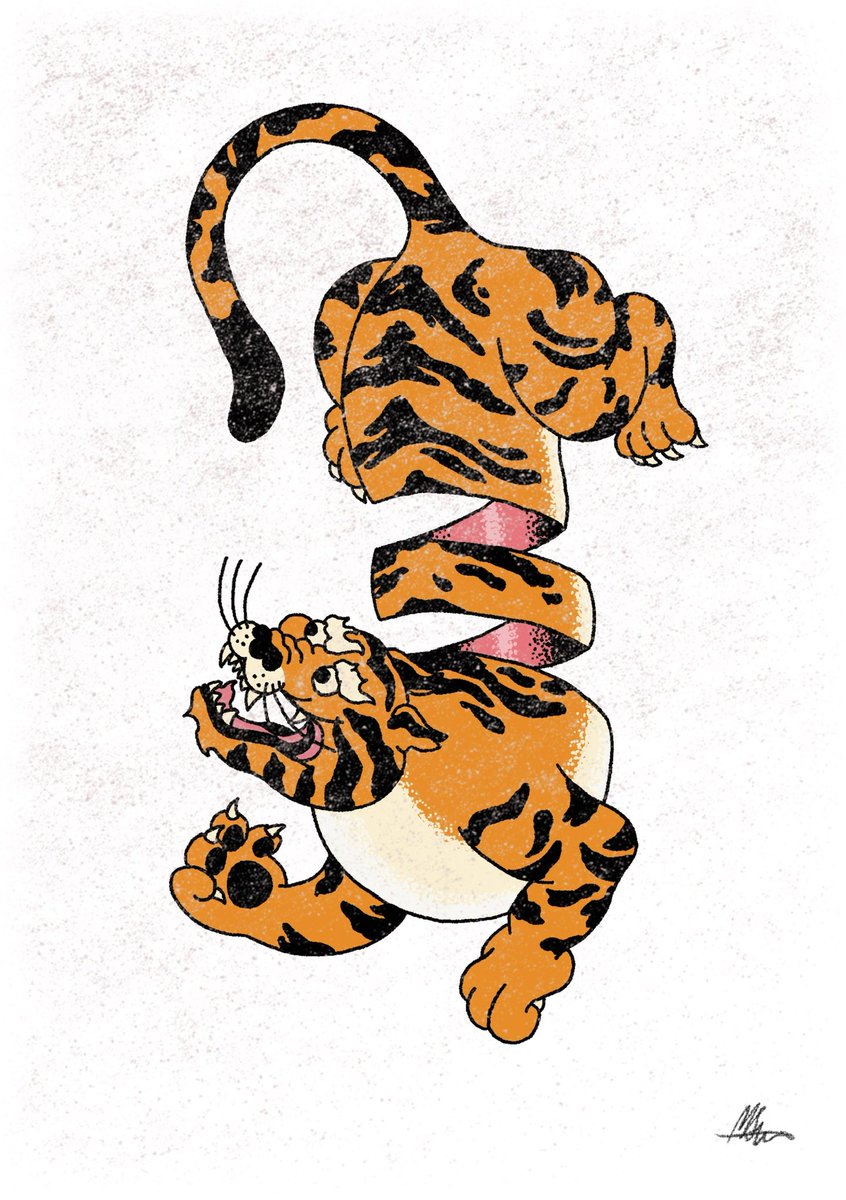 RichardWizard's tweet photo. Tiger Slinky, drawn in @procreate - this print will be part of a fresh new Etsy drop coming in a week or so. Stay tuned 📻
#etsy #artist #artwork #procreate #procreateart #digitalart #digitaldrawing #digitalpainting #drawing #painting #tattooflash #tattoodesign #wallart https://t.co/CvJHD4G9WB