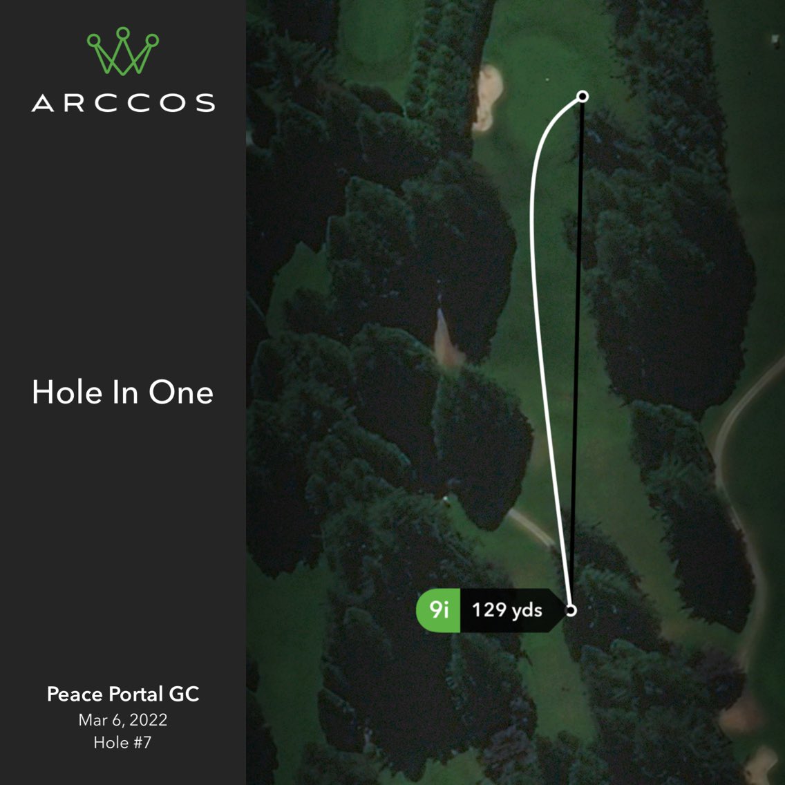 Check out my 7th hole, on Peace Portal GC. #arccosknows ⁦<a href="/cobragolf/">COBRA Golf</a>⁩