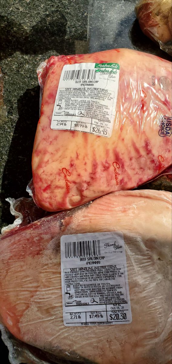 Bitcoin's tweet photo. Five months apart. 20% price increase. Steak is getting more expensive. https://t.co/b8kDu1q8Sq