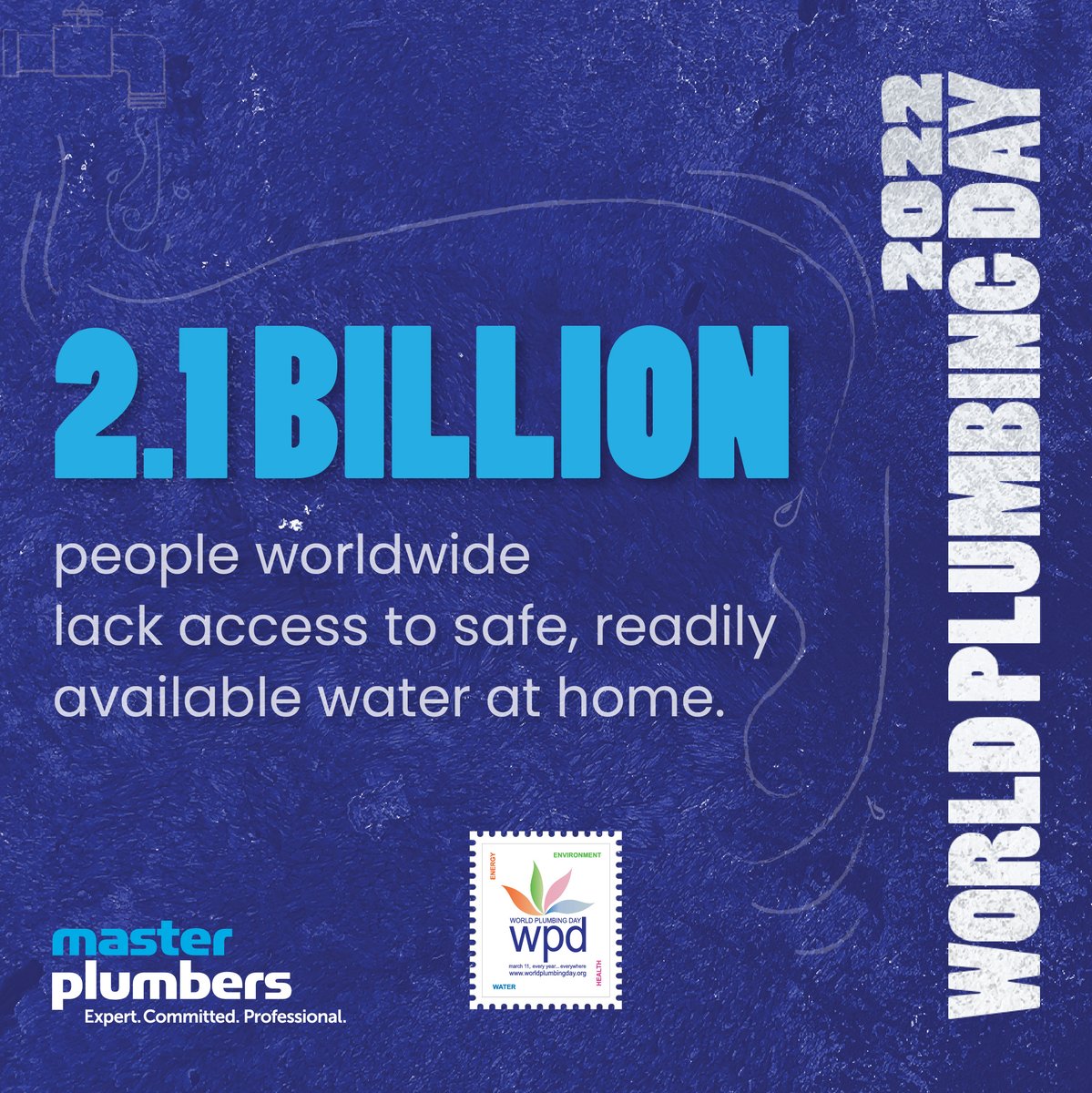 There are still millions of people worldwide lacking basic plumbing amenities. Life without plumbing leads to lowered living standards &amp; many serious health consequences. This is why we take a break on March 11 to reflect on the vital role plumbing plays #worldplumbingday