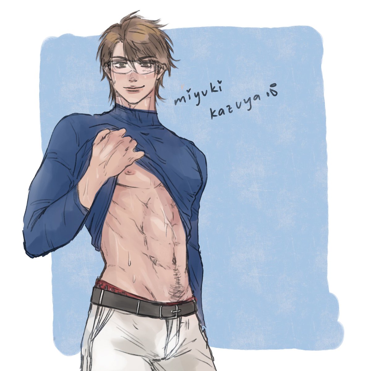Happy meal, happy trail 💦💓 #ダイヤのA #御幸一也 rkgk