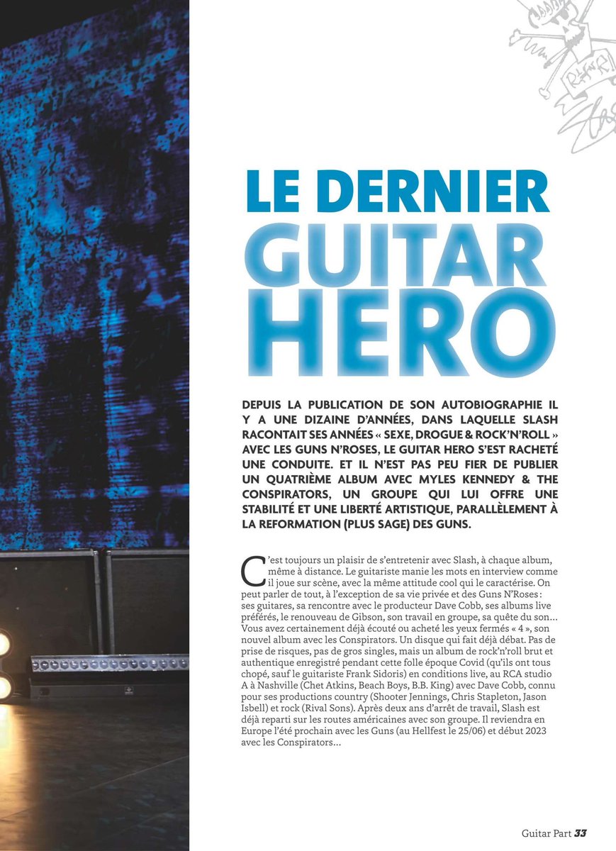 SlashArmy_ARG's tweet photo. ⚡SMKC en la Guitar Part Magazine - Marzo 2022 🇫🇷🎩 1/4
#slash @slash #guitarpart #guitarpartmagazine #slashonmagazine #myleskennedy #toddkerns #franksidoris #brentfitz #slash4 #gibson #rnfnr #smkcphotoshoot #slashfeatmyleskennedyandtheconspirators #smkc #smkc4
📸 Austin Nelson https://t.co/Ulf1QPMUCn