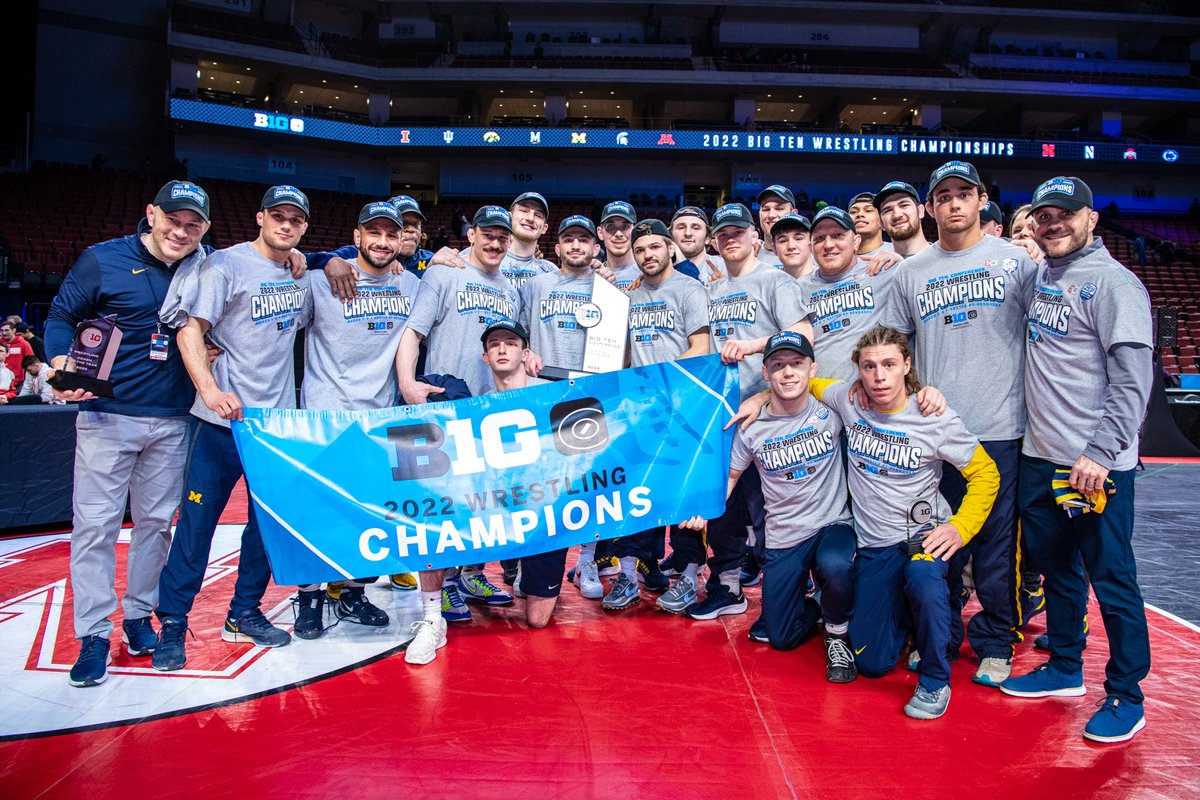 2022 Big Ten Champions. 〽

#B1GWrestle | #GoBlue | #Team100