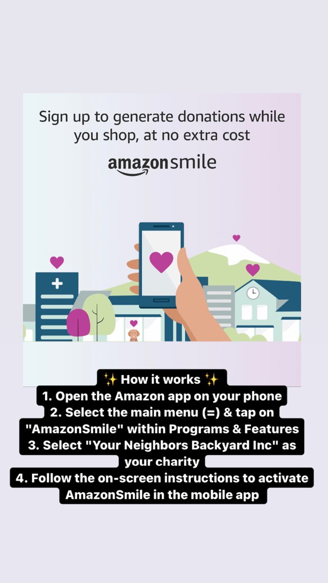ynb_community's tweet photo. want to help support YNB while you make those last minute purchases on the @amazon app? (no judgements!) follow these 4 easy steps ✨ https://t.co/Yuao14N8HS