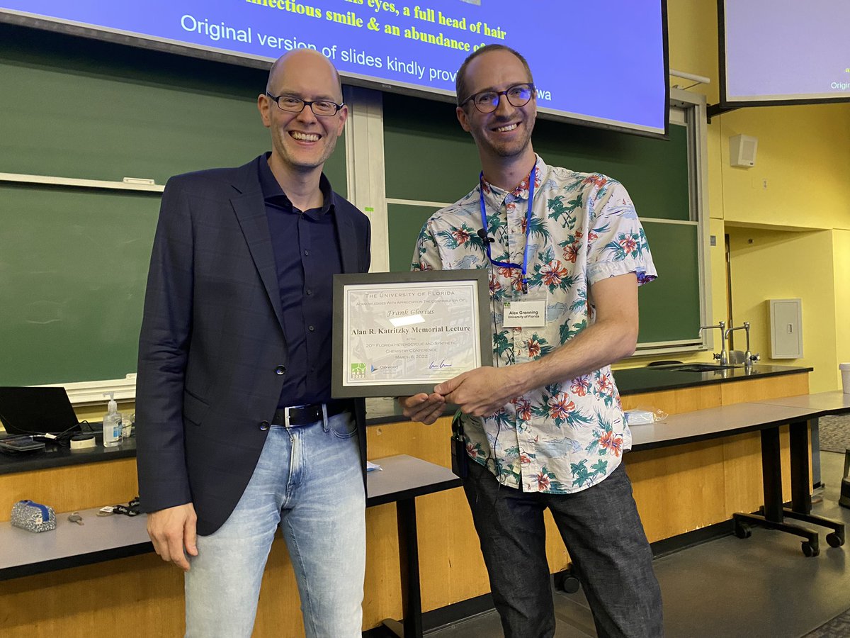 #FloHet2024 (@flohetconf) on Twitter photo The memorial #KatritzkyLecturer is <a href="/GloriusFrank/">Frank Glorius</a>! Thank you for joining us at #FloHet2022! And thank you to <a href="/OakwoodChemical/">Oakwood Chemical</a> for sponsoring this lecture! The memorial #KatritzkyLecturer is <a href="/GloriusFrank/">Frank Glorius</a>! Thank you for joining us at #FloHet2022! And thank you to <a href="/OakwoodChemical/">Oakwood Chemical</a> for sponsoring this lecture!