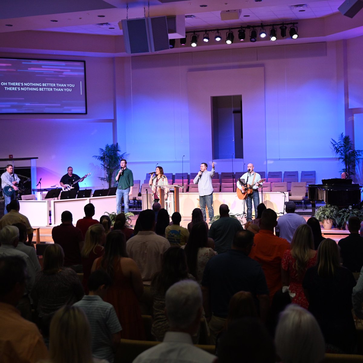 FBCChipley's tweet photo. Incredible time this morning as two families dedicated their children to the Lord, powerful worship, challenging message from Godโs Word, and celebrated new life in Christ with baptism! #HopeFound https://t.co/3bGsXNEbfT