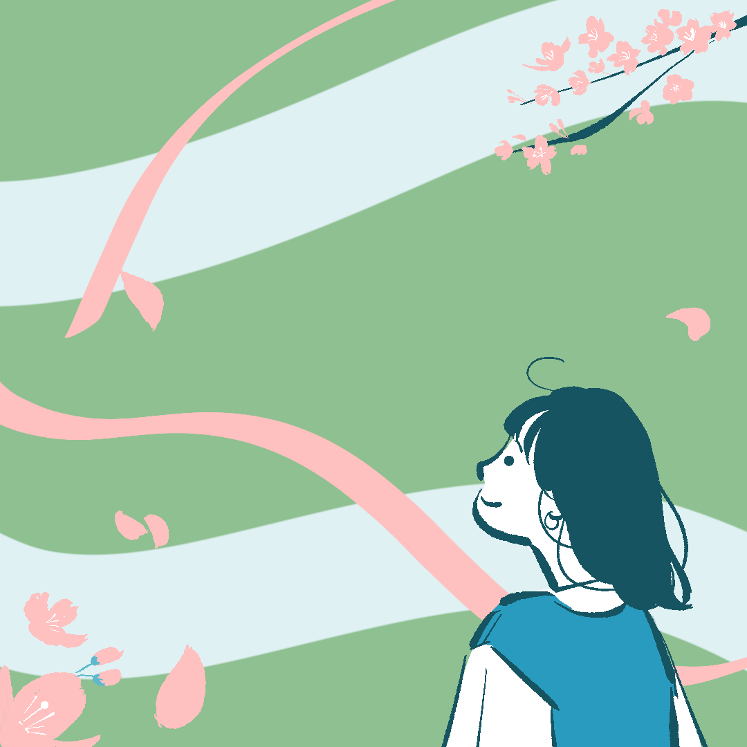 HaluSgreen's tweet photo. シンプルイラストでの「春」イラスト

今日は寒の戻りですが暖かい日もあったりして季節が移り変わってるなーって感じがします

春よ来い来い　早く来い

#イラ通 #シンプルイラスト #線画イラスト #春 #illust  #illustrator #drawing #spring https://t.co/Dbi0jgSWny