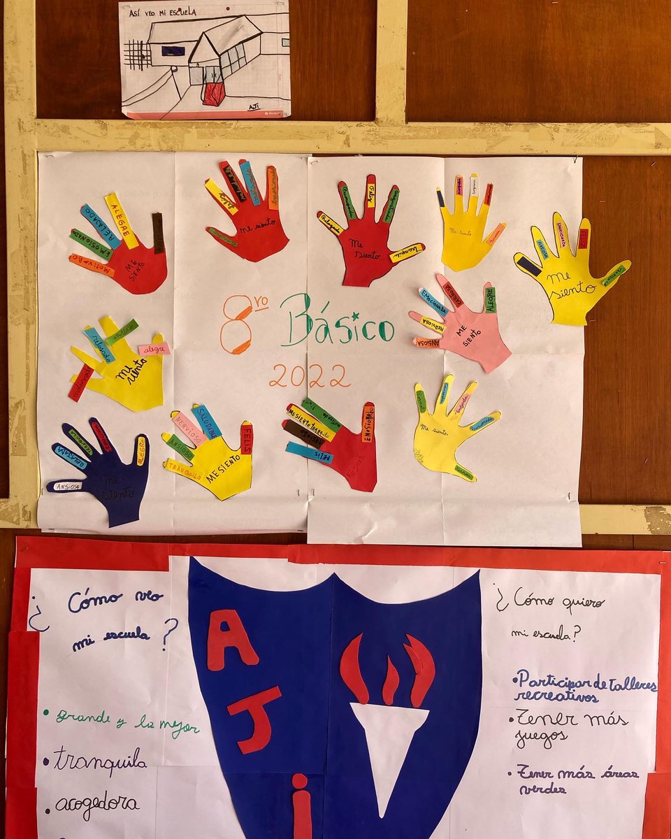 AjiEscuela's tweet photo. #infoaji #inicioañoescolar2022 en #pandemia2022 y el #reencuentro nos dejó #lindos, #hermosos #trabajos, también #potentes #mensajes y un gran #desafío para #ajiescuela #Hijuelas
 #ajiavanza #hijuelasavanza  #Siempreconlosestudiantes #siempreconlosapoderados https://t.co/tM6RoZJeHF