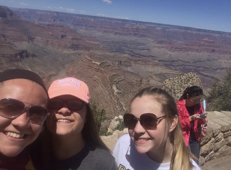 APESGrube2B's tweet photo. While visiting Arizona a few years ago we got the chance to see the Grand Canyon! There are clear horizontal layers of different rocks that provide information about where, when, and how they were deposited, long before the canyon was even carved. #apesland @FranklinLorax https://t.co/hS71SbVHRz