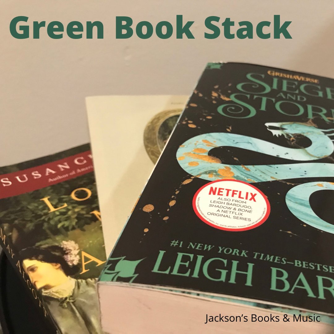 jxbooksandmusic's tweet image. What are your feelings about color-coordinated bookshelves?

This is my post for the green book stack bookstagram challenge!

I don’t have very many green books, as you can see, but all three happen to be ones I loved!

#bookstackchallenge #leighbardugo #LouisaMayAlcott