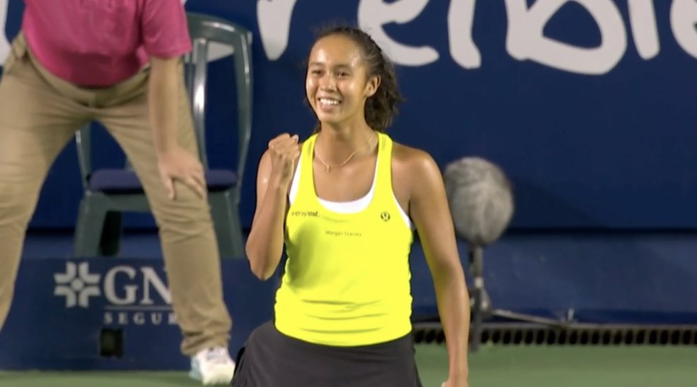 Weesesports's tweet photo. TWO. TIME. CHAMPION.

🇨🇦Leylah Fernandez saved five championship points, en route to defeating Camila Osorio in three sets 6-7 (5), 6-4, 7-6 ( and winning the Monterrey Open title.

This is Fernandez's second career WTA title.

WHAT. A. MATCH.

#AbiertoGNPSeguros https://t.co/S00UaDSlVa