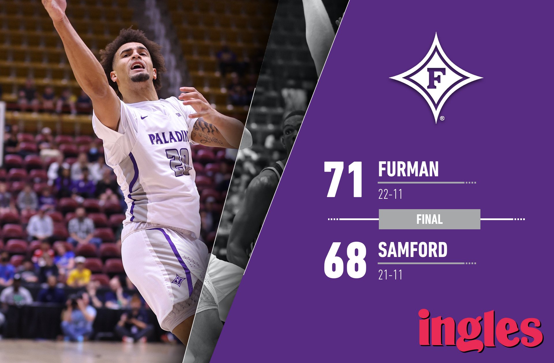 Furman Basketball on Twitter "DINS WIN! Furman advances to its first