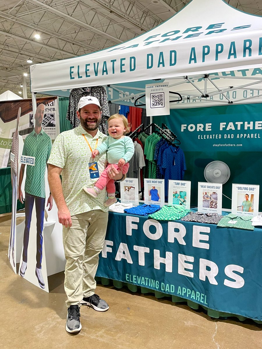 So proud of my husband! Great weekend at the <a href="/DFWGolfShow/">DFW Golf Show</a>  celebrating the launch of shopforefathers.com mens apparel! ⛳️#FF #forefathers #Golf #golfing #dfw