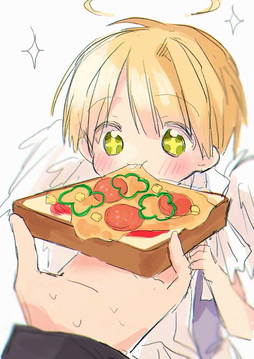 「ピザトースト 」|ちの⋆͛*͛ ⋆のイラスト