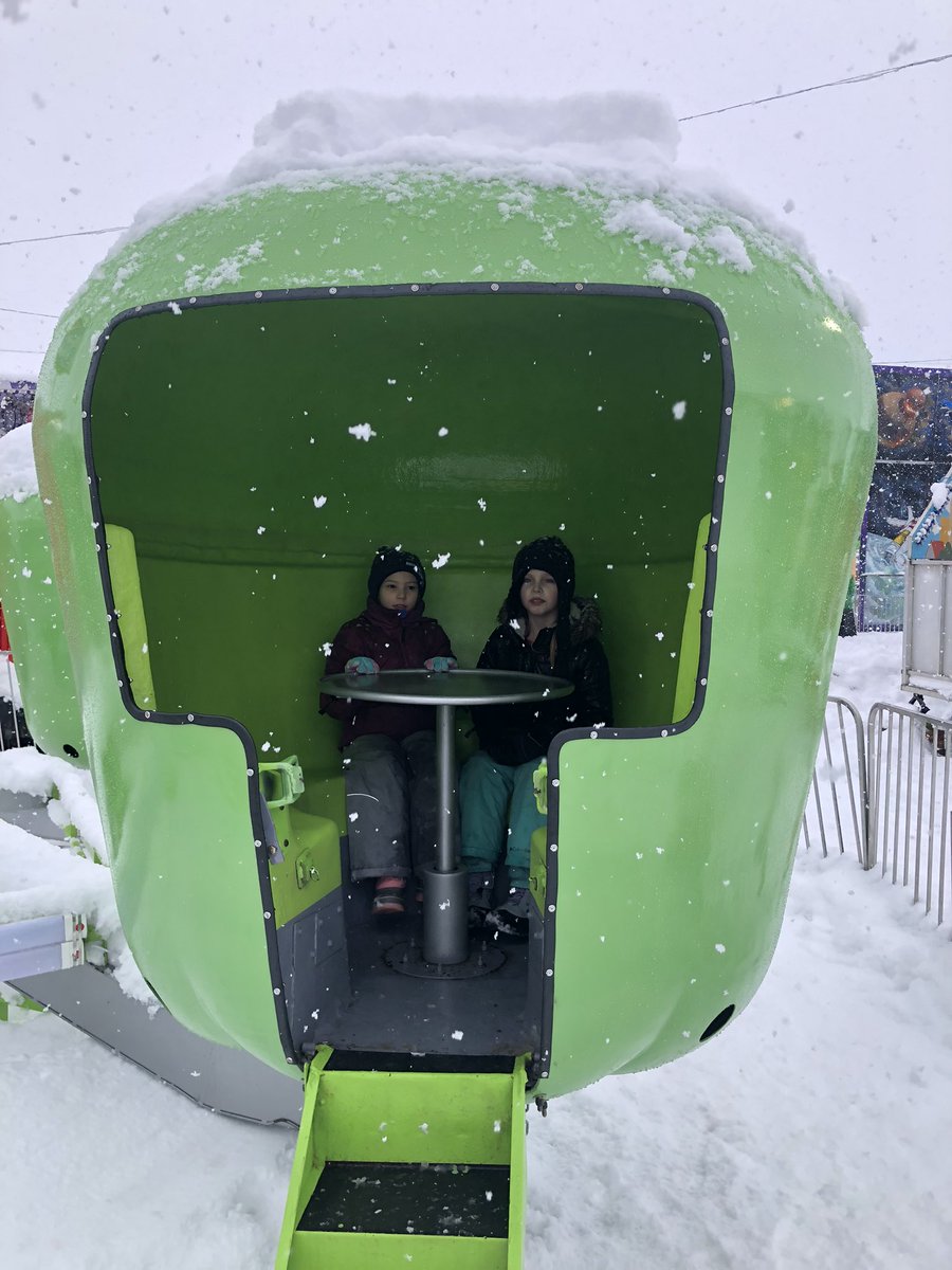 kendrakloster's tweet photo. You know your an Alaskan kid when you carnival rides are in the snow. ❄️ https://t.co/XaDPEZwAal