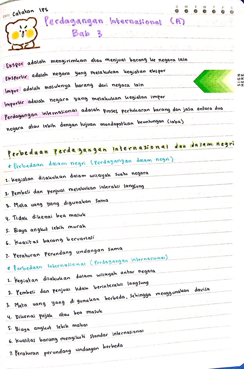 prettylovesse's tweet photo. catatan ips kelas 9 semester 2
materi tentang 
[perdagangan internasional] https://t.co/lELoOCCsWf