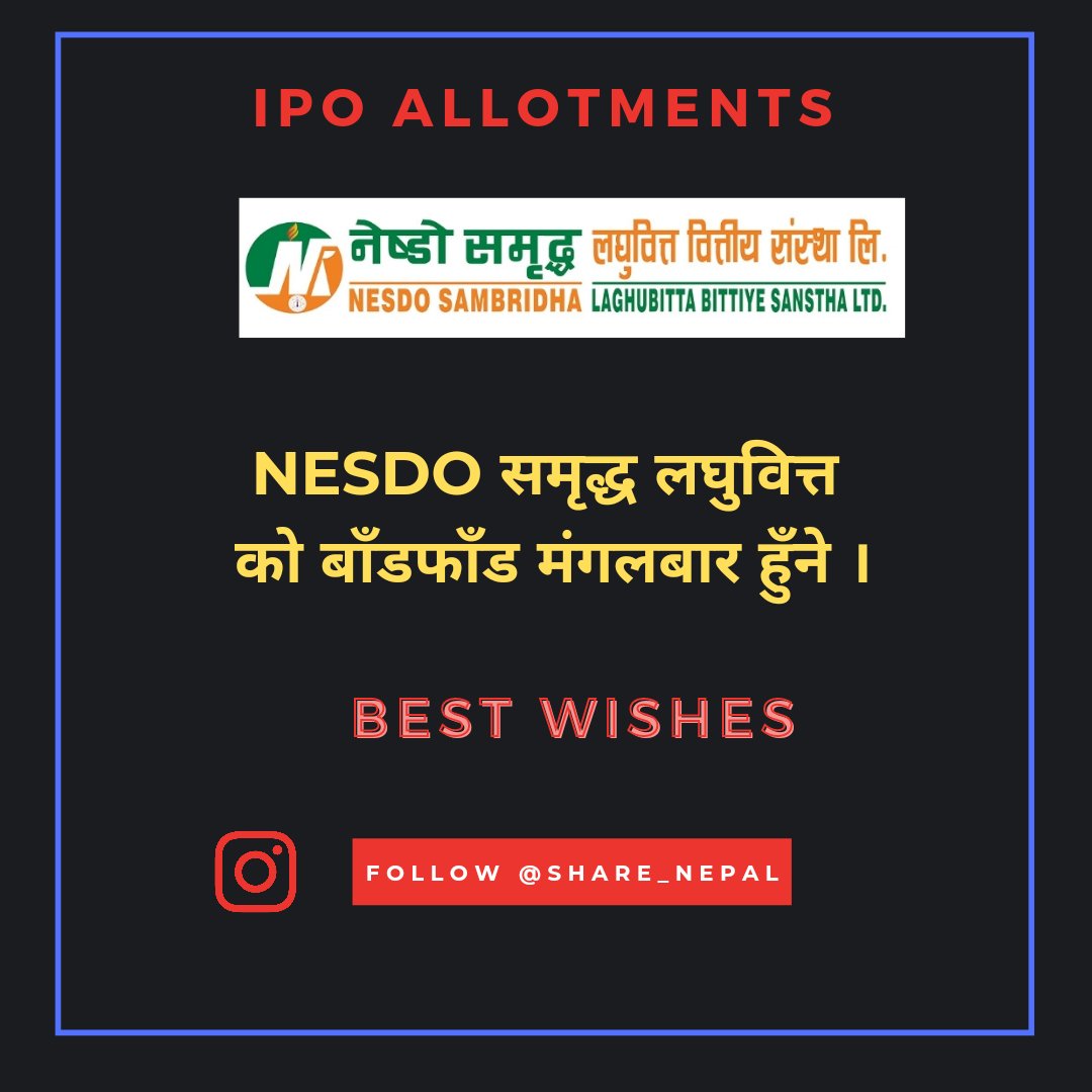 ShareNepal1's tweet photo. #nesdo #iponepal #ipoallotmentresults https://t.co/QNa71mkds9