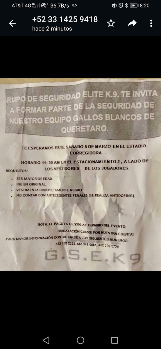 francis30851086's tweet photo. Así el contrato para los guardias de seguridad del estadio de los gallos blancos de Querétaro https://t.co/iIfSeYWuZZ