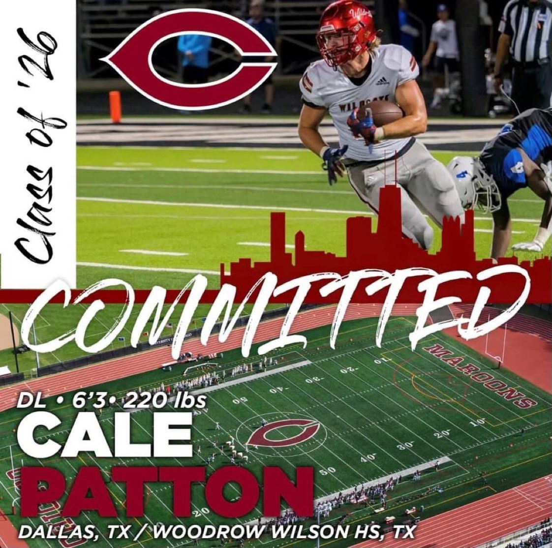 S/O to #42 @cale_patton for committing to <a href="/UChicago/">The University of Chicago</a> to further his academic and athletic career! #Brotherhood #RollRoons