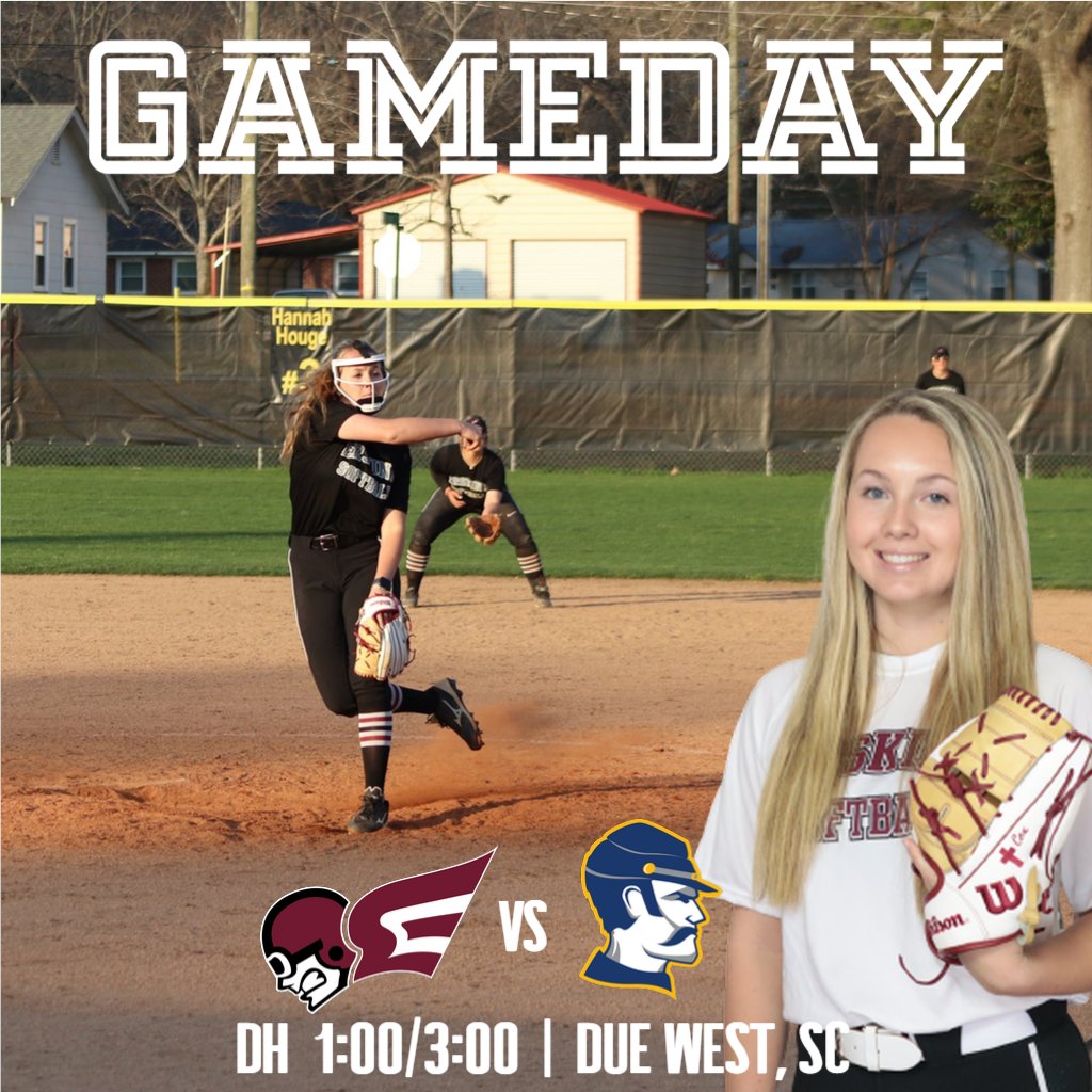 Softball Doubleheader Gameday 🥎
🆚 Alderson Broaddus
⌚1:00/3:00 DH
📍Due West, SC
📊bit.ly/2Mkkndp
🎞bit.ly/2ZkHuY5