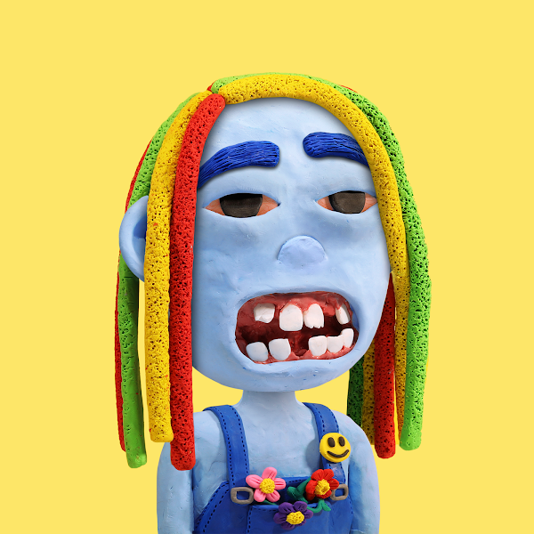 Mcurran_Dev's tweet photo. The @ClayFriendsNFT reveal was fun. My man got some chompers thats for sure https://t.co/cChLqW01TQ