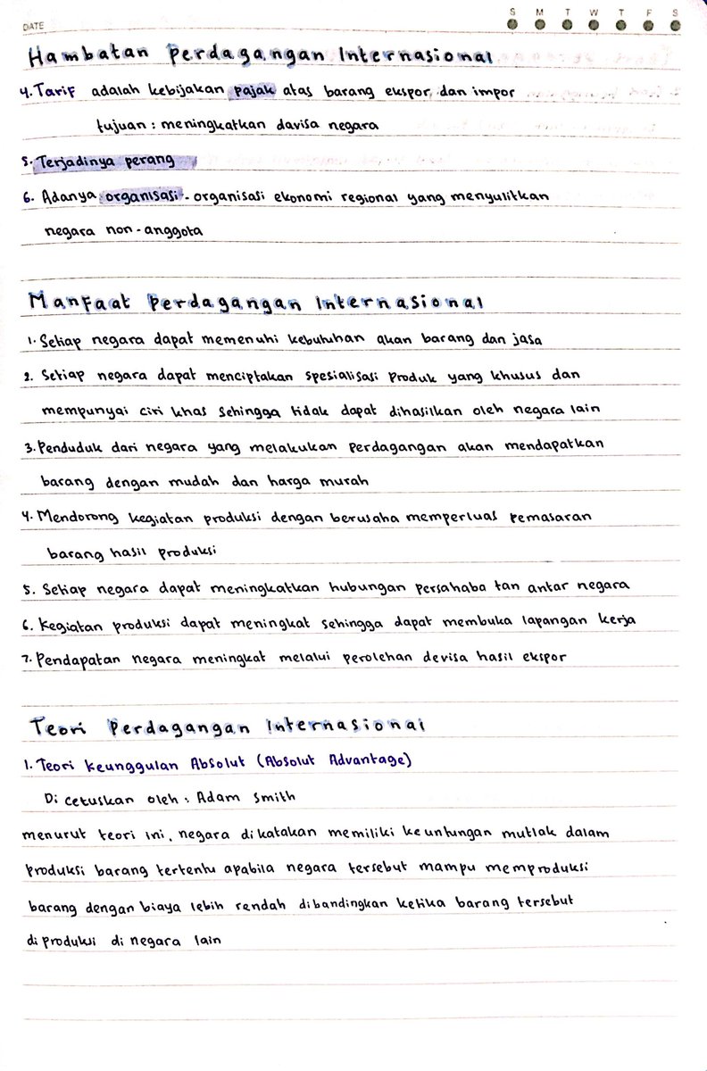 prettylovesse's tweet photo. catatan ips kelas 9 semester 2
materi tentang 
[perdagangan internasional] https://t.co/9RPcVvK7TD