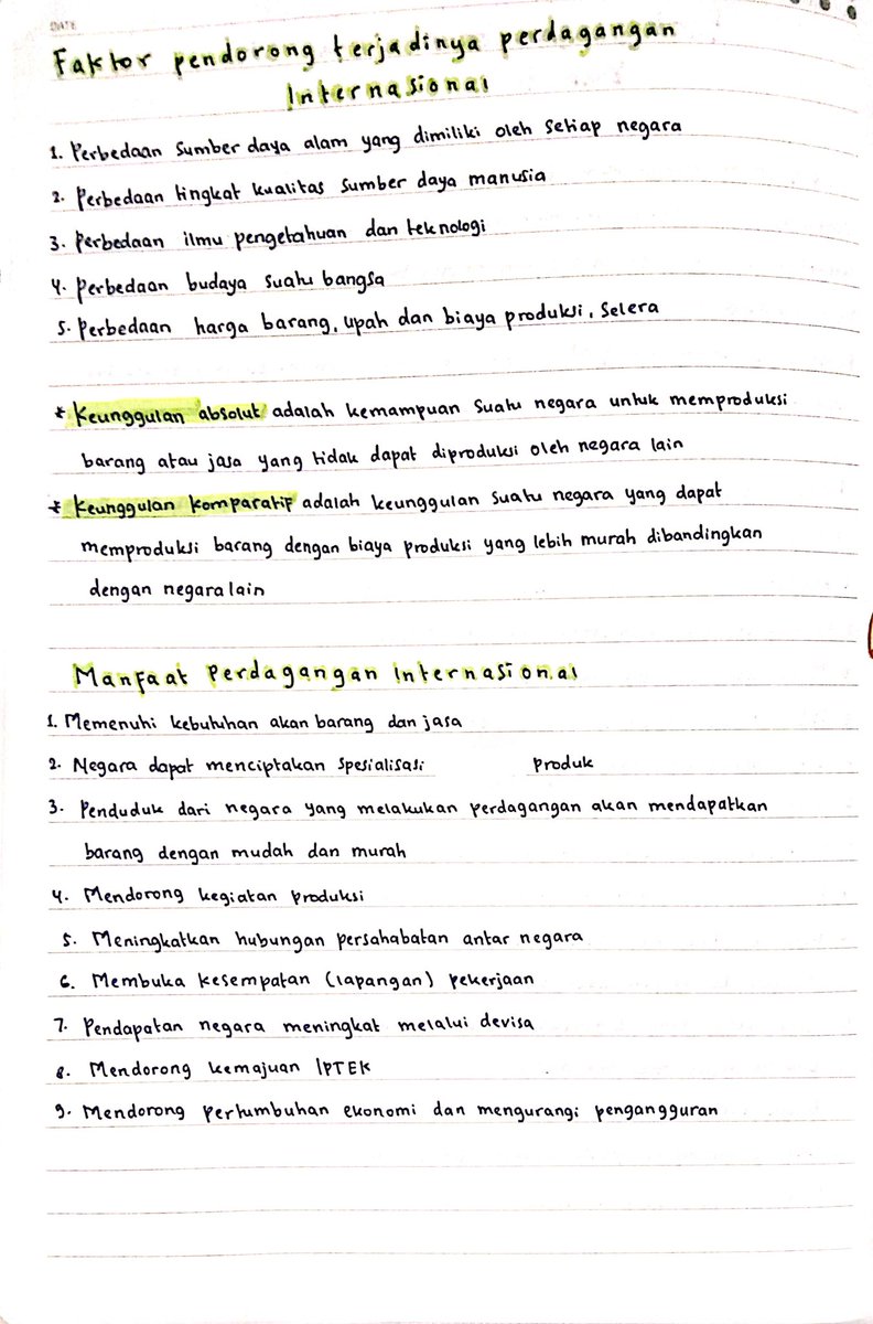 prettylovesse's tweet photo. catatan ips kelas 9 semester 2
materi tentang 
[perdagangan internasional] https://t.co/lELoOCCsWf
