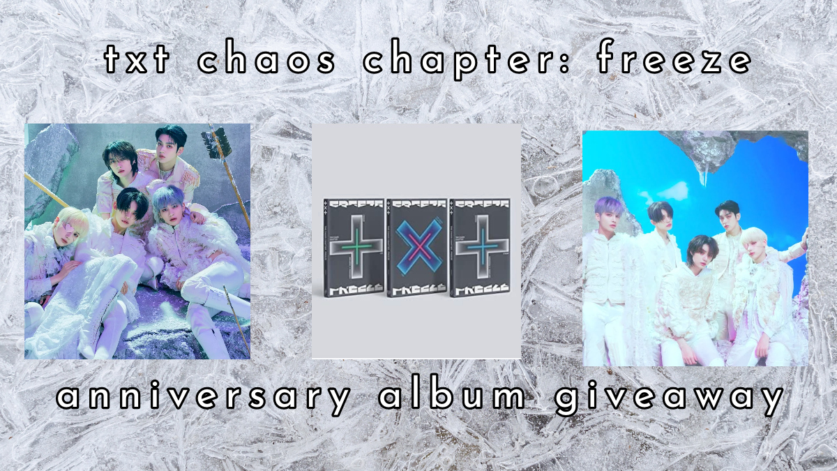 This week was #TxT's anniversary, and we're celebrating with a giveaway

PRIZE:

- sealed brand new album

TO ENTER:
- Follow <a href="/TooOld4Kpop/">i'm too old to be this into k-pop</a>
- RT

- Worldwide
- Closes 3/8/22 8PM
- Ready to ship
- Winners must respond within 24 hours