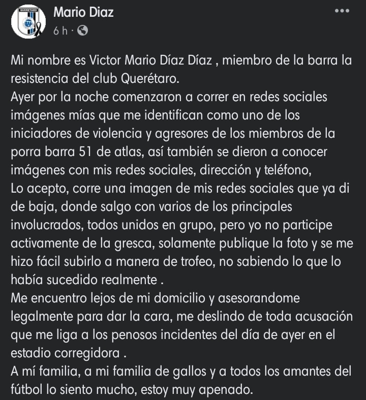 Photo94116001's tweet photo. https://t.co/z0whXW6Y5V
#MexicoSinMundial 
#sihubomuertos 
#MexicoDeLuto 
#Queretaro 
Es increíble que después de todo lo ocurrido piensen que con disculparse el terror y el salvajismo se va a olvidar https://t.co/ADY4bcQguR
