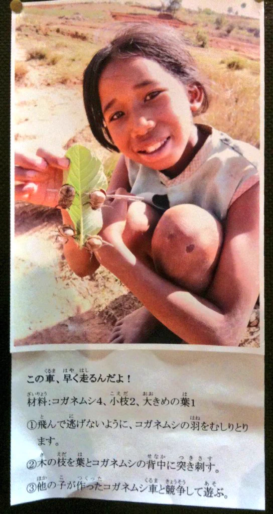 子どもクリエイティビティはときに残酷！虫をタイヤにして作る車！